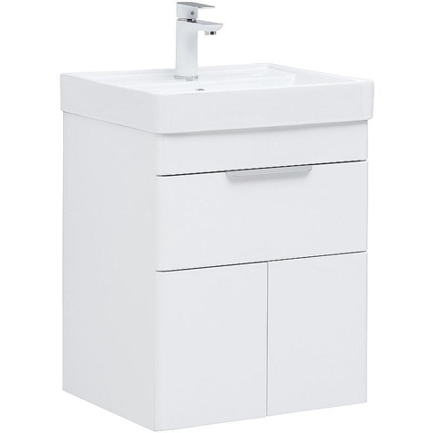 Aquanet Ирис New 312421 Тумба с раковиной, цвет: белый