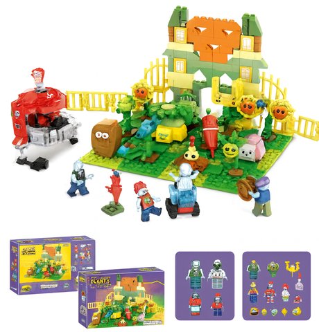 Конструктор Зомби против растений - Ферма 1042 дет.