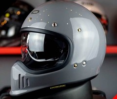 SHOEI Мотошлем EX-ZERO CANDY (серый, BASALT GREY)