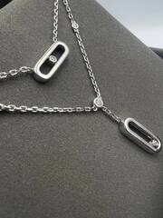 Двойное колье Messika VGOLD с двигающимися цирконами