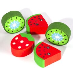 
          Ластик Alingar "Ягодное настроение" mix, синтетический каучук, фигурный, цвет ассорти, 30х30х10 мм, пластиковая банка