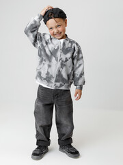 жакет  для мальчика  КР 302806/речной перламутр,размытая фактура к628