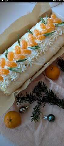 Меренговый рулет