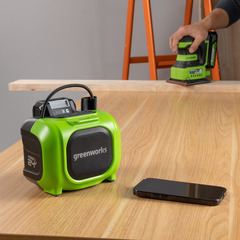 Беспроводная акустическая система Greenworks GPT-MNBS 24V с гибридным питанием, без АКБ и ЗУ