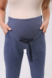 Спортивные брюки для беременных 15865 индиго меланж