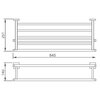 Aquanet 6162 6162 Полка для полотенец Aquanet, хром (202109)