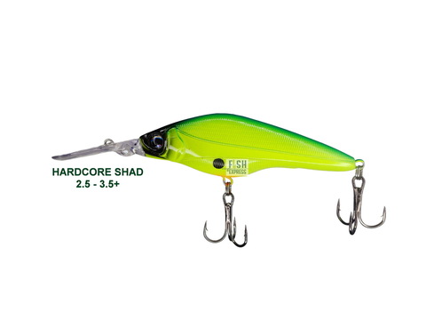 Воблер HARDCORE SHAD 75sp 10гр. 2.5 - 3.5m+ #05 (реплика)