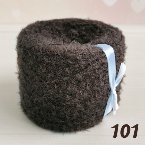 Вискозная травка 800м/100г, 101 Темный коричневый