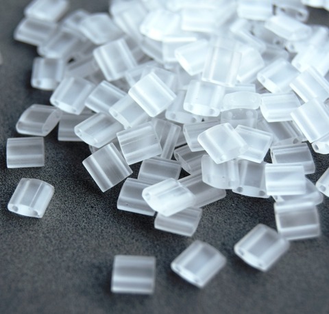 TL-0131F Бисер Миюки тила Полупрозрачный матовый /Miyuki Tila Crystal Matted