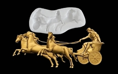 Силиконовый молд № 0205 Колесница большая