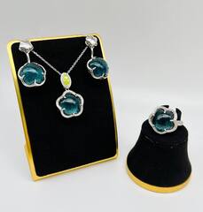 Серьги из серебра Pasquale Bruni цвет морская волна коллекция Ton Joli