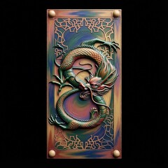 Силиконовый молд № 2123 накладка Дракон