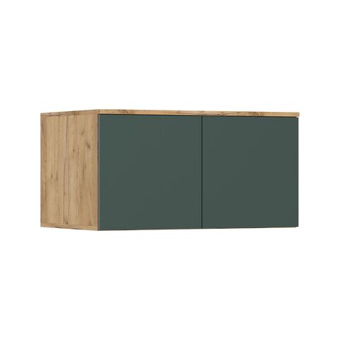 Норд Антресоль к шкафу (800) (Изумрудный (КРОМКА ИЗУМРУД), Дуб Крафт (КРОМКА ДУБ КРАФТ))