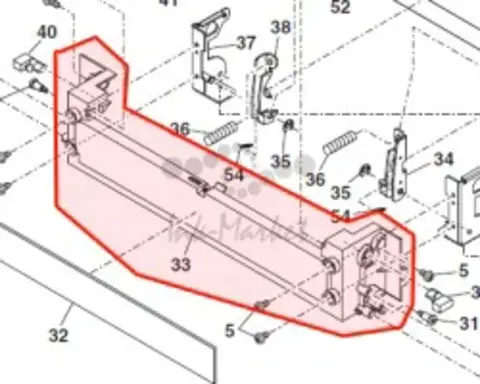 Рама крепления р/вала оригинал для Sharp ARP350 / ARP450 PCOVP1547FCZ1