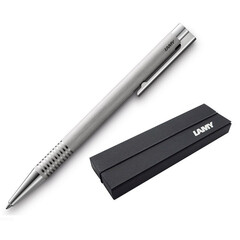 Ручка шариковая LAMY 206 logo, Матовая сталь, M16, 4026752