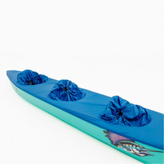 Фартук BlauSee на каяк надувной экспедишн (синий/оранжевый):