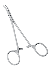 Зажим кровоостанавливающий "Москит" горизонтально-изогнутый для новорожденных 125 мм