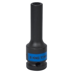 KING TONY (443508M) Головка торцевая ударная глубокая шестигранная 1/2", 8 мм