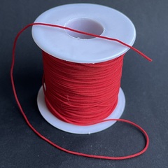 Шнур для браслетов нейлон 1.0 мм красный катушка 90 м