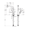 Смеситель для кухни с Г-образным изливом Hansgrohe Metris 14823000