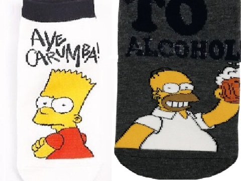 Симпсоны носки Гомер и Барт
