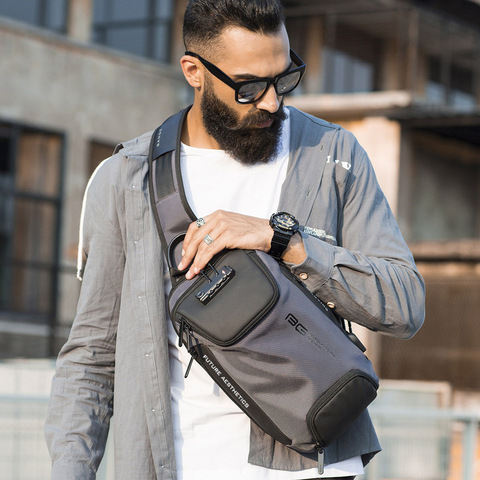 Картинка рюкзак однолямочный Bange BG-7082 Grey - 17
