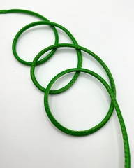 Шнур из экокожи, цвет: зелёный, ширина 5мм