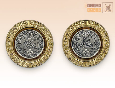 магнит-монета ДаНетка - Корона