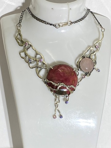 Нимфа (колье из серебра)