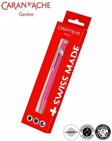 Ручка шариковая Caran d’Ache Office 849 Fluo, Pink (849.690)