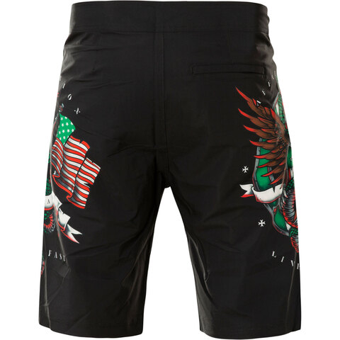 Affliction | Шорты мужские Tri Pride Boardshort 101BS176 сзади