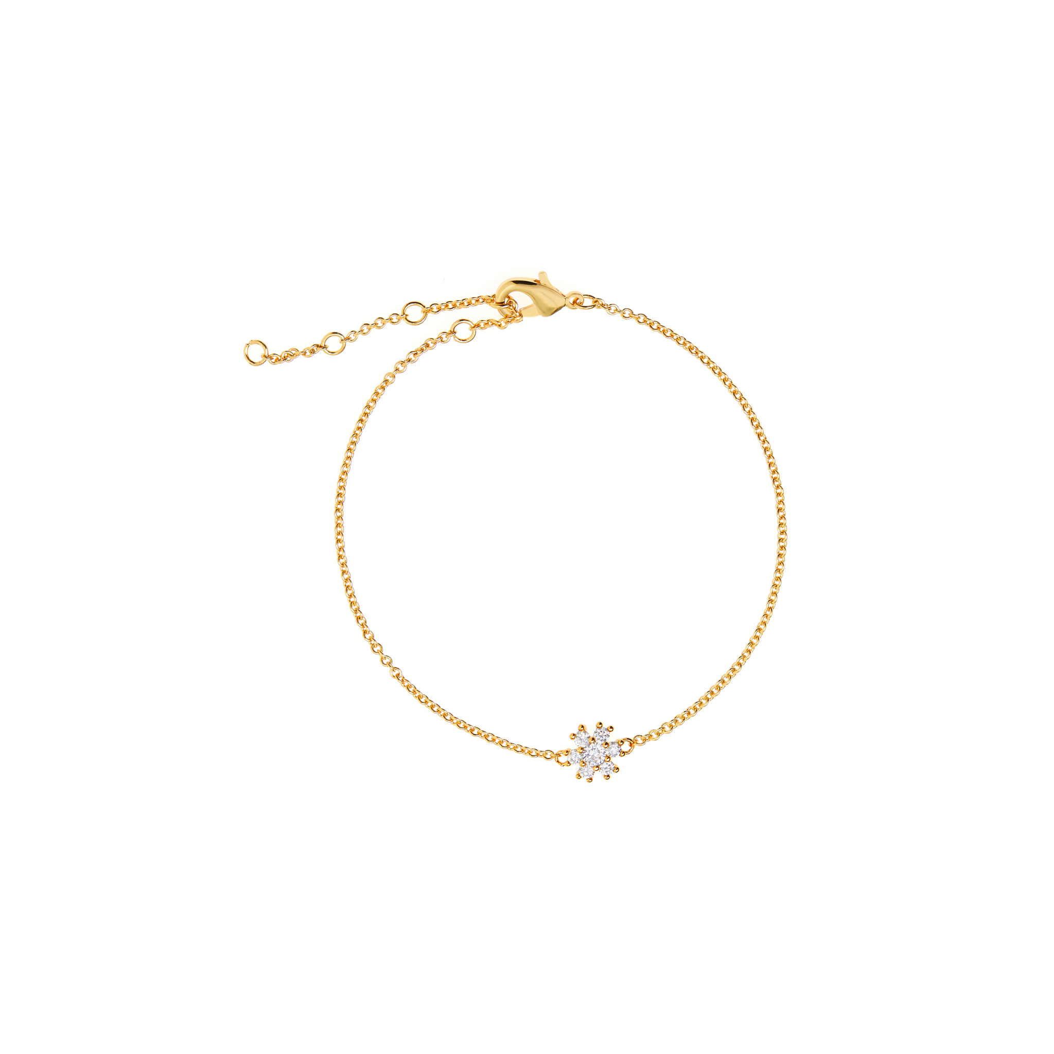 VIVA LA VIKA Браслет Super-Shiny Flower Bracelet – Gold viva la vika браслет simple smile bracelet – gold