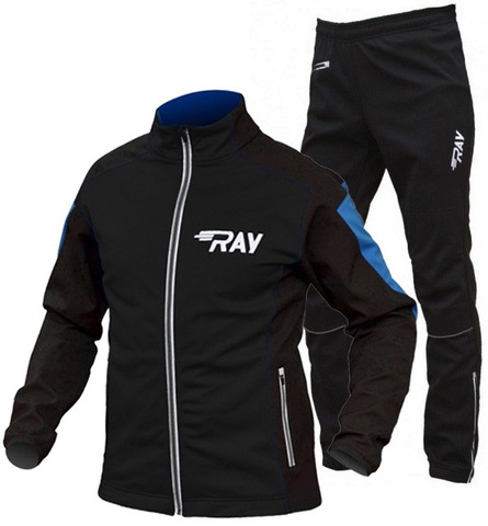 Утеплённый лыжный костюм RAY Pro Race WS Black-Blue мужской