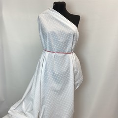 Ткань батист деворе хлопковый белый 2079