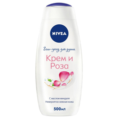 Гель для душа NIVEA Крем и роза ухаживающий с маслом миндаля 500 мл 80860