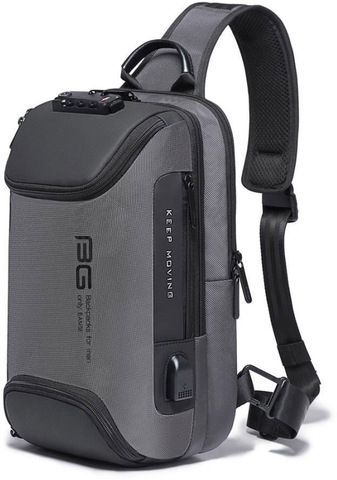 Картинка рюкзак однолямочный Bange BG-7082 Grey - 12
