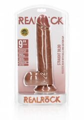 Телесный фаллоимитатор Straight Realistic Dildo Balls Suction Cup 9 - 25 см. - 