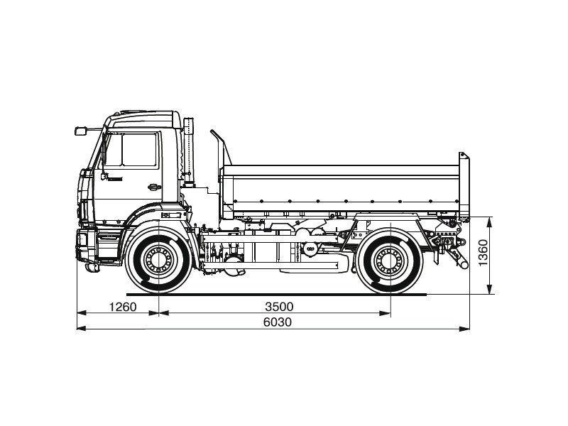 Чертеж камаз 43253