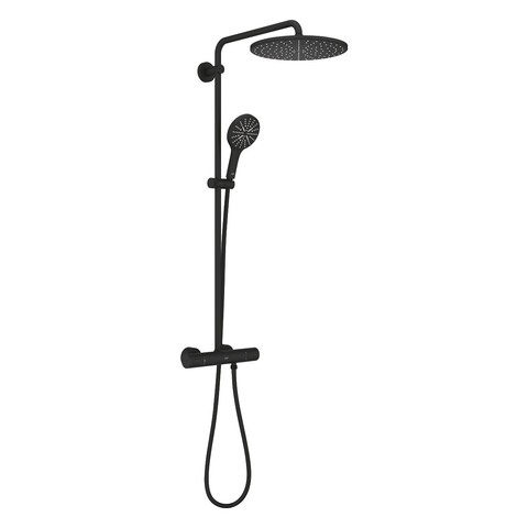 GROHE 22119KF0 Rainshower SmartActive 310 Душевая система с термостатом для настенного монтажа, фантомный чёрный