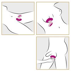Ярко-розовый вибромассажер Couples Choice Massager - 