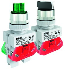 25055  Переключатель ПЕ22-ALC-2-BLK DEKraft
