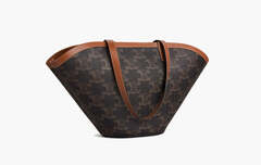 Сумка Celine Triomphe Classic Calfskin Leather Couffin Bag Brown