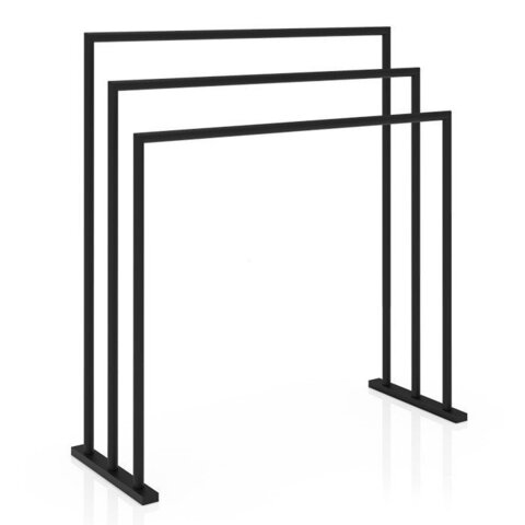Decor Walther 0500360 Decor Walther HT 9 Полотенцедержатель тройной 70x26x75см, напольный, цвет: черный матовый