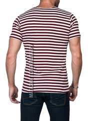 Купить футболку-тельняшку - Магазин тельняшек.ру 8-800-700-93-18Футболка-тельняшка прямая (краповая полоса) в Магазине тельняшек