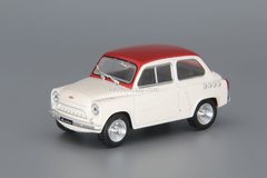 Moskvich-444 1957-1959 white-red 1:43 DeAgostini Auto Legends USSR #235