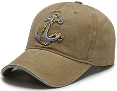 Бейсболка с лого Skully Ancor cap khaki