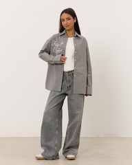 Рубашка 07, серая