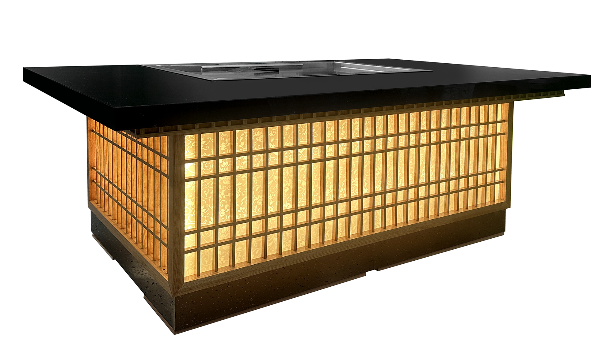 Жарочная поверхность (теппан) Kocateq GH 20 TEP AIR  индукционный с 1 зоной нагрева, встроенная вытяжка, 7-ми местный