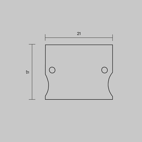 Комплект заглушек Maytoni (для профиля 41×51) 2 шт., ALM-4151-EC 642057