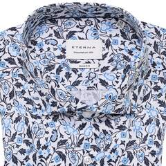 Сорочка мужская Eterna Slim Fit 1070-F182-17 с растительным принтом